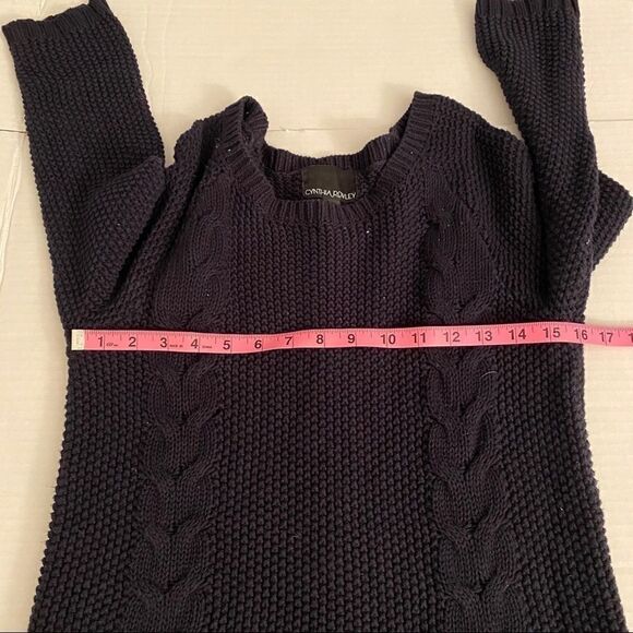 Cynthia rowley, thick navy blue crochet sw… - Picture 5 of 7